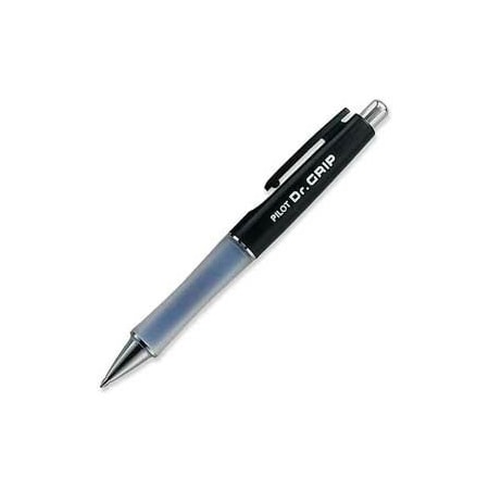 Pilot Pilot Dr. Grip Ballpoint Retractable Pen, Medium, Black Barrel/Ink 36100